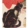 Affiche Originale, Théophile-Alexandre Steinlen, Compagnie Française des Chocolats et Thés, Boisson, Cacao, Chocolaterie, Chocolatier, Confiserie, Infusion, Lait, Animal, Chat, Félin, Femme, Tasse, Bol, 1895 14