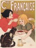 Affiche Originale, Théophile-Alexandre Steinlen, Compagnie Française des Chocolats et Thés, Boisson, Cacao, Chocolaterie, Chocolatier, Confiserie, Infusion, Lait, Animal, Chat, Félin, Femme, Tasse, Bol, 1895 11