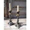 Pair of Art Nouveau candlesticks, spelter and bronze, 1900 17