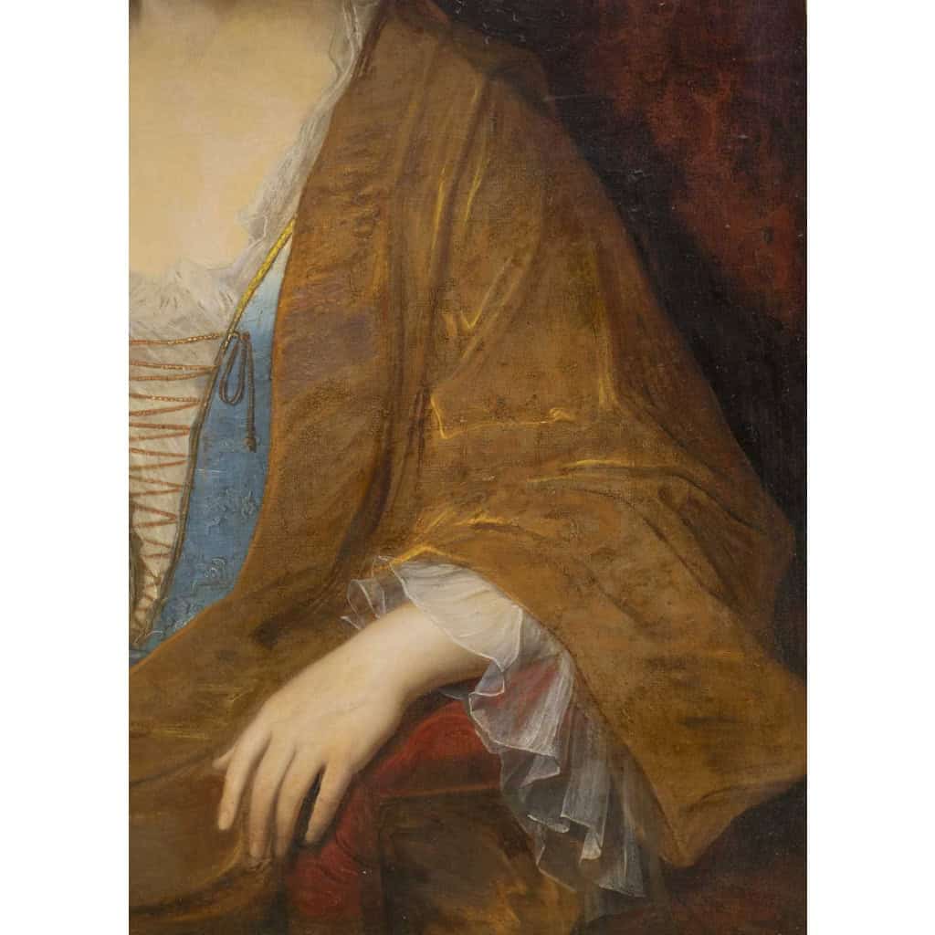 Jean-Baptiste SANTERRE (1651-1717) Portrait D’une Dame De La Noblesse XVIIIème Siècle 4