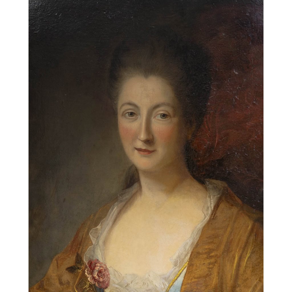 Jean-Baptiste SANTERRE (1651-1717) Portrait D’une Dame De La Noblesse XVIIIème Siècle 7