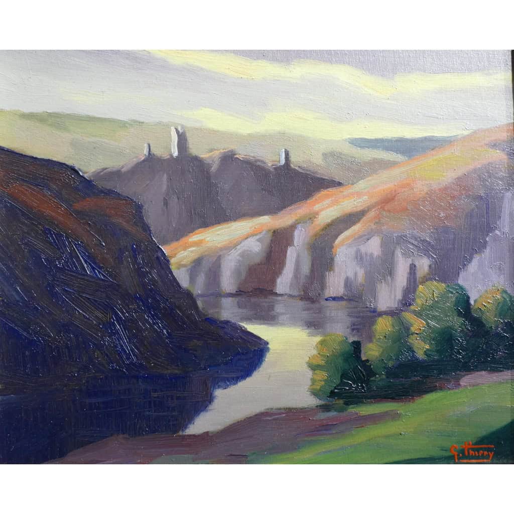 Thiery Gaston Croyant Effet d’Orage En Décembre 1954 Huile Signée Certificat d’authenticité 8