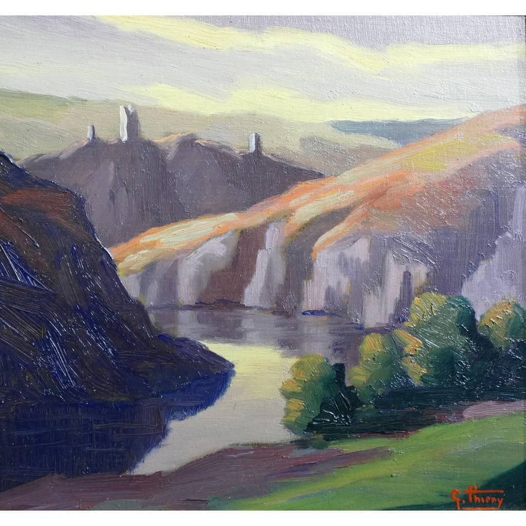Thiery Gaston Croyant Effet d’Orage En Décembre 1954 Huile Signée Certificat d’authenticité 6