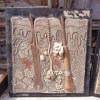 Panneau didactique, derme et épiderme, en gomme et bois, vers 1960. 16