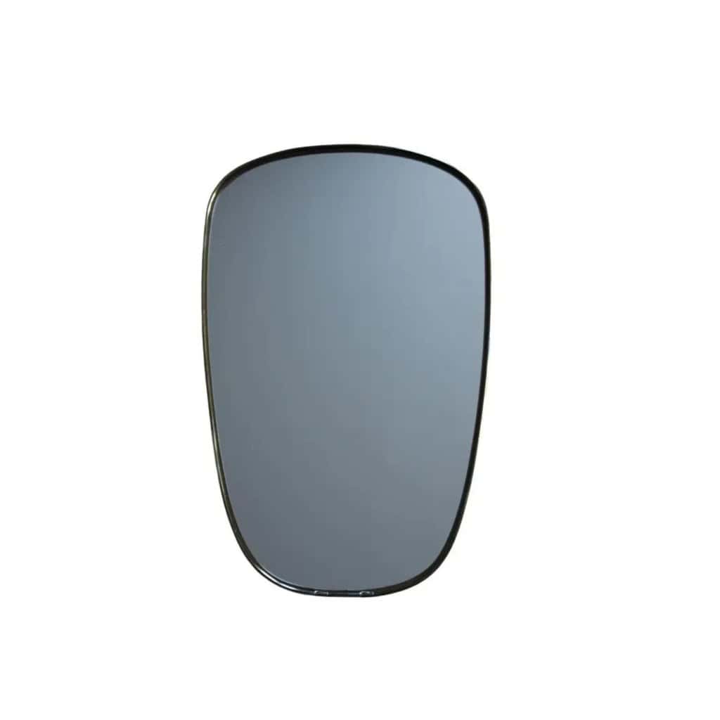 Miroir mural moderniste des années 1950 en laiton et chrome, style Gio Ponti 3