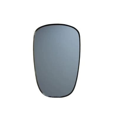 Miroir asymétrique en laiton de style Gio Ponti, Italie du milieu du siècle dernier, 1950 3