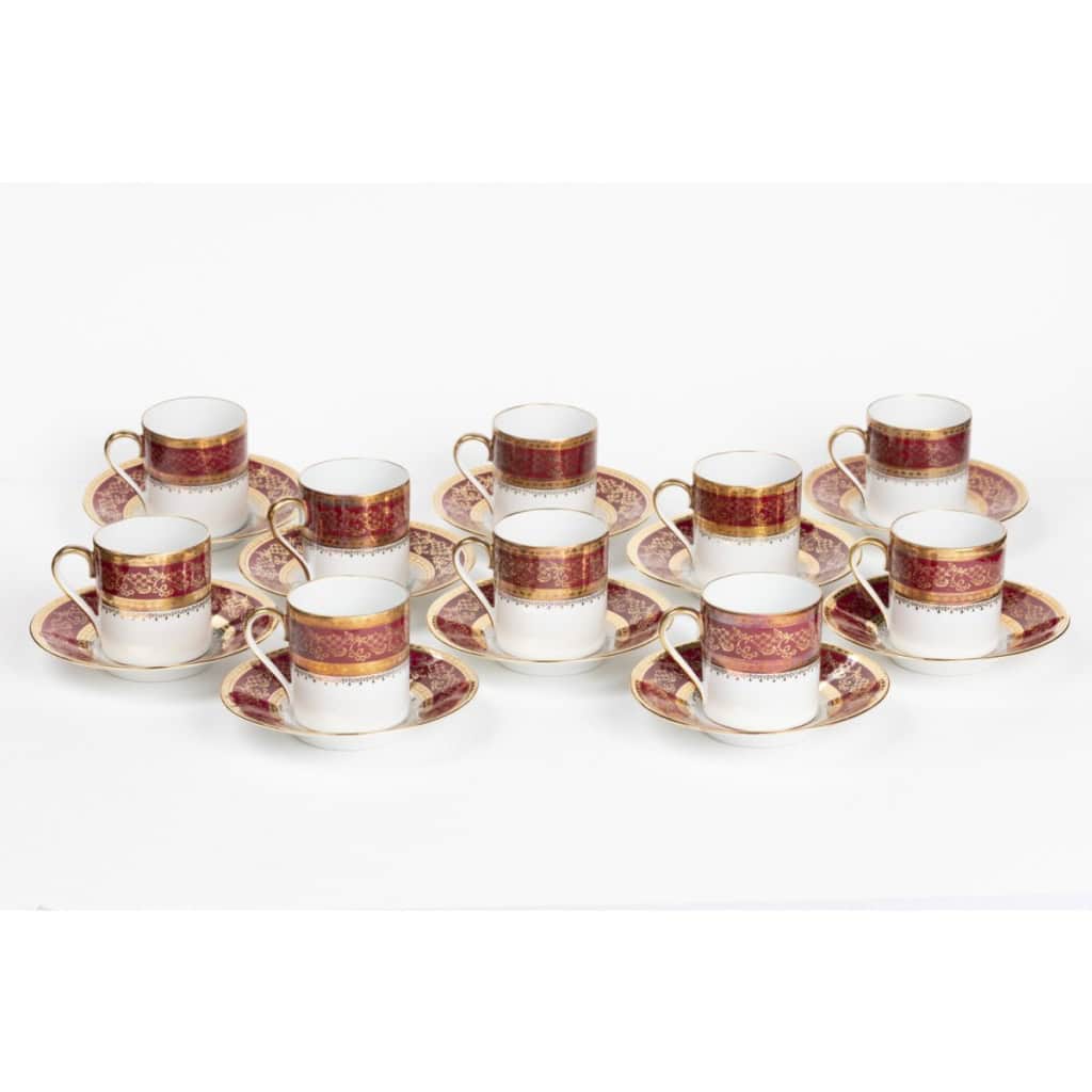 Service à Café En Porcelaine De Limoges Milieu Du XXème Siècle 3