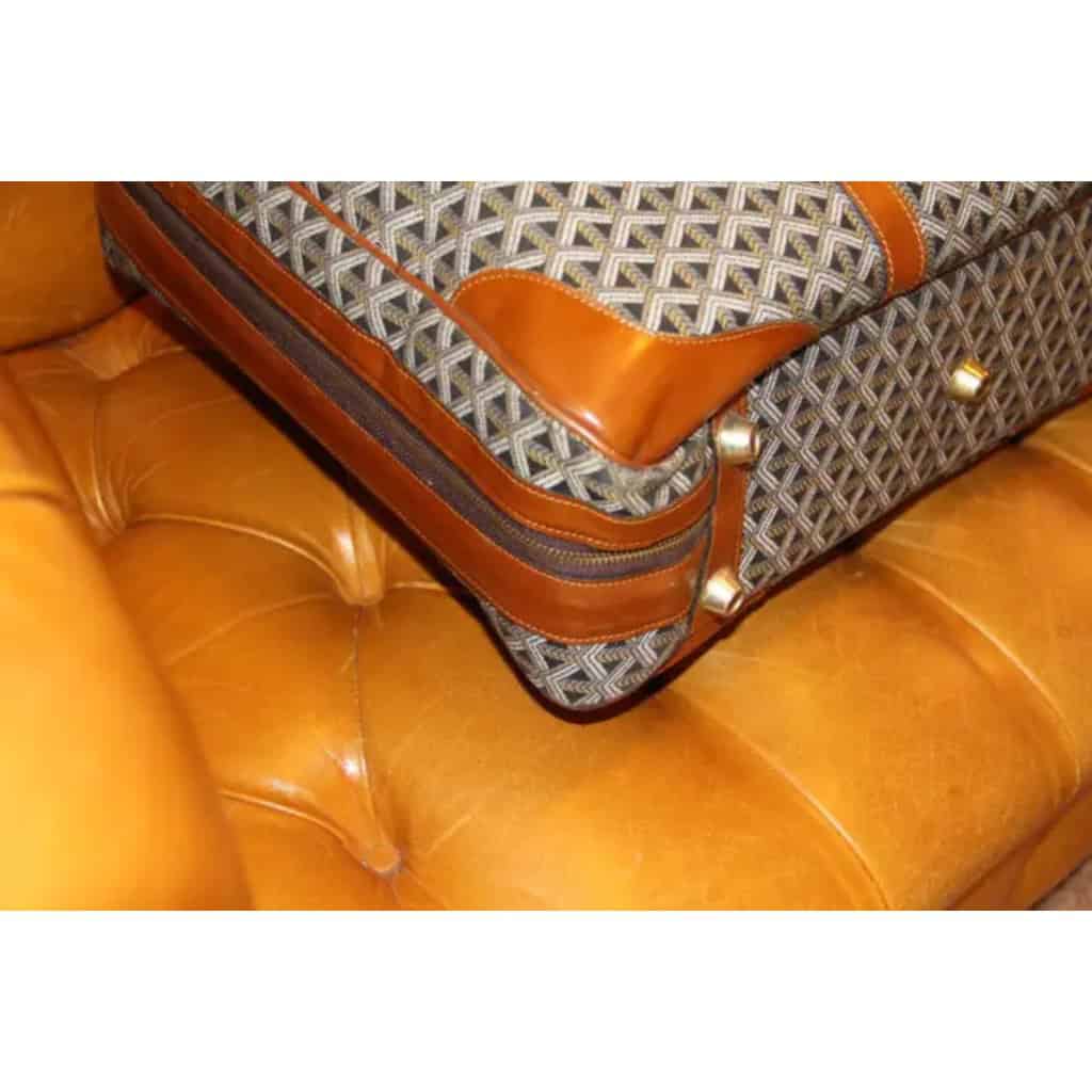 Valise Goyard en toile tissée, bagage Goyard, sac de voyage Goyard 13
