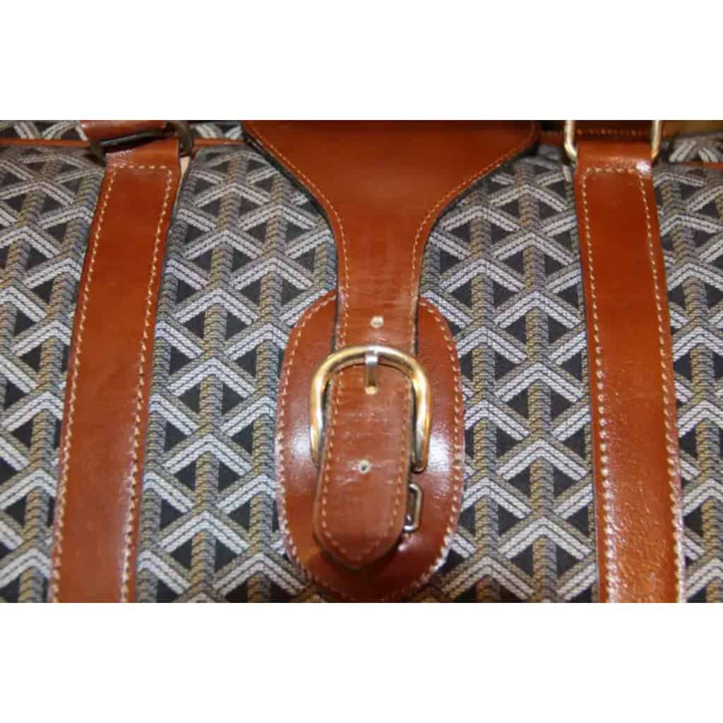Valise Goyard en toile tissée, bagage Goyard, sac de voyage Goyard 15
