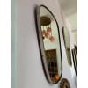 Miroir mural moderniste des années 1950 en laiton et chrome, style Gio Ponti 34