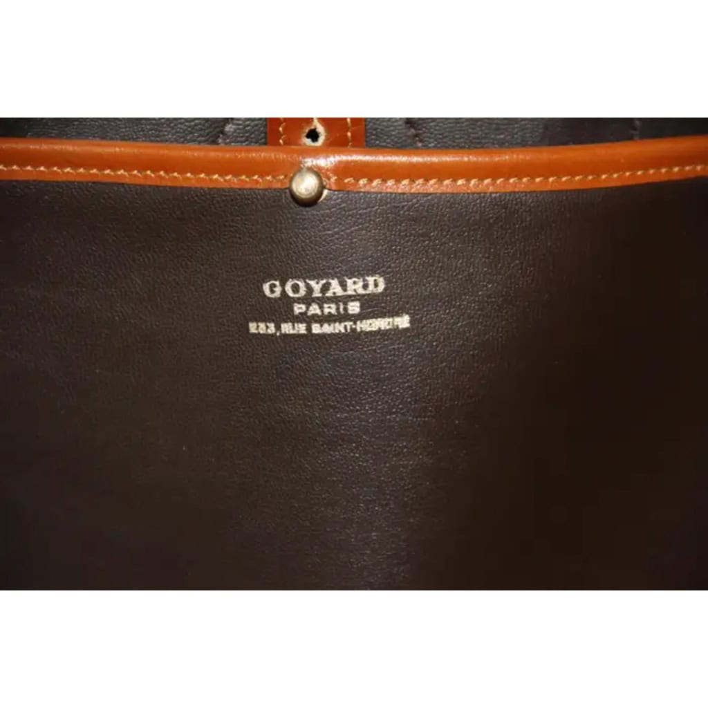 Valise Goyard en toile tissée, bagage Goyard, sac de voyage Goyard 19