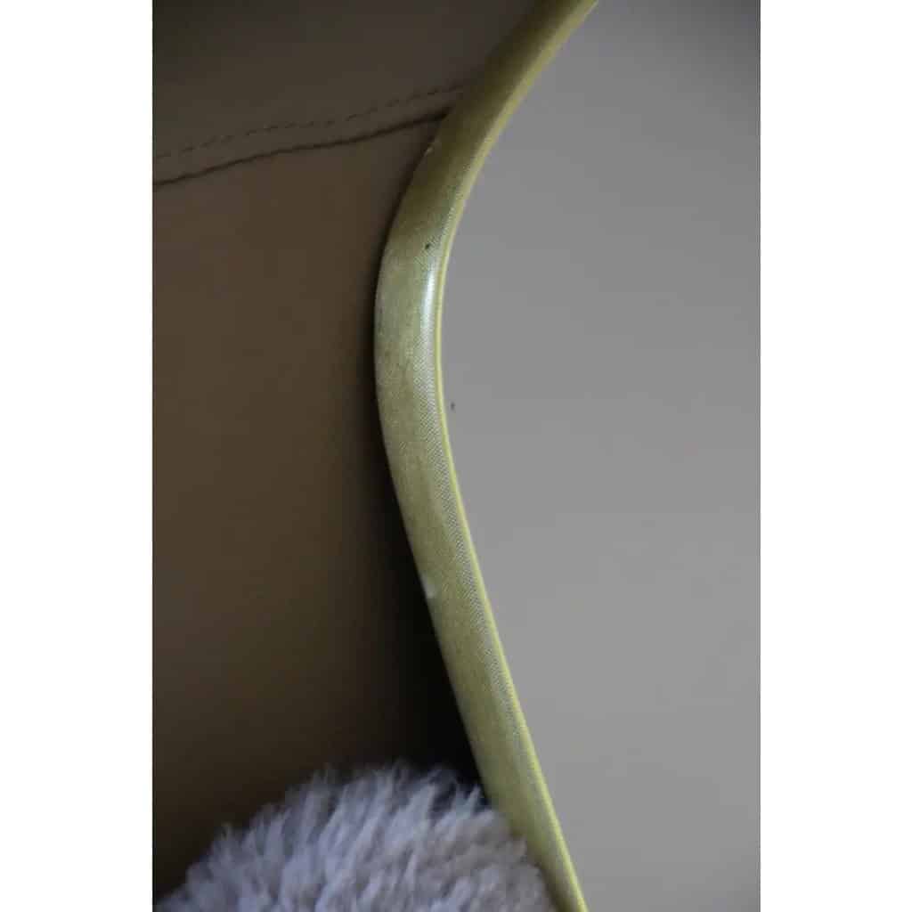 Miroir asymétrique en laiton de style Gio Ponti, Italie du milieu du siècle dernier, 1950 4