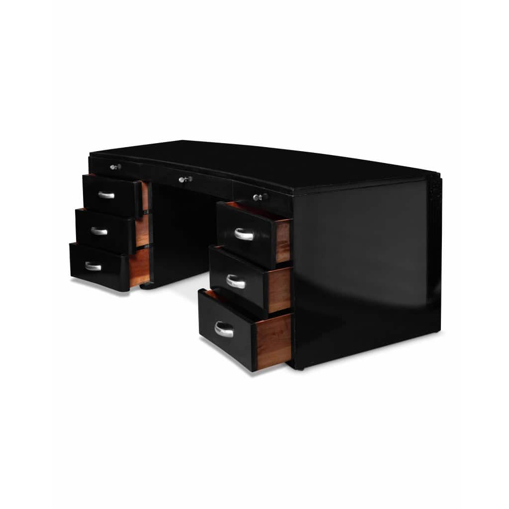 Jacques ADNET – Exceptionnel Bureau « Président » Art Déco et son fauteuil – 1936 7