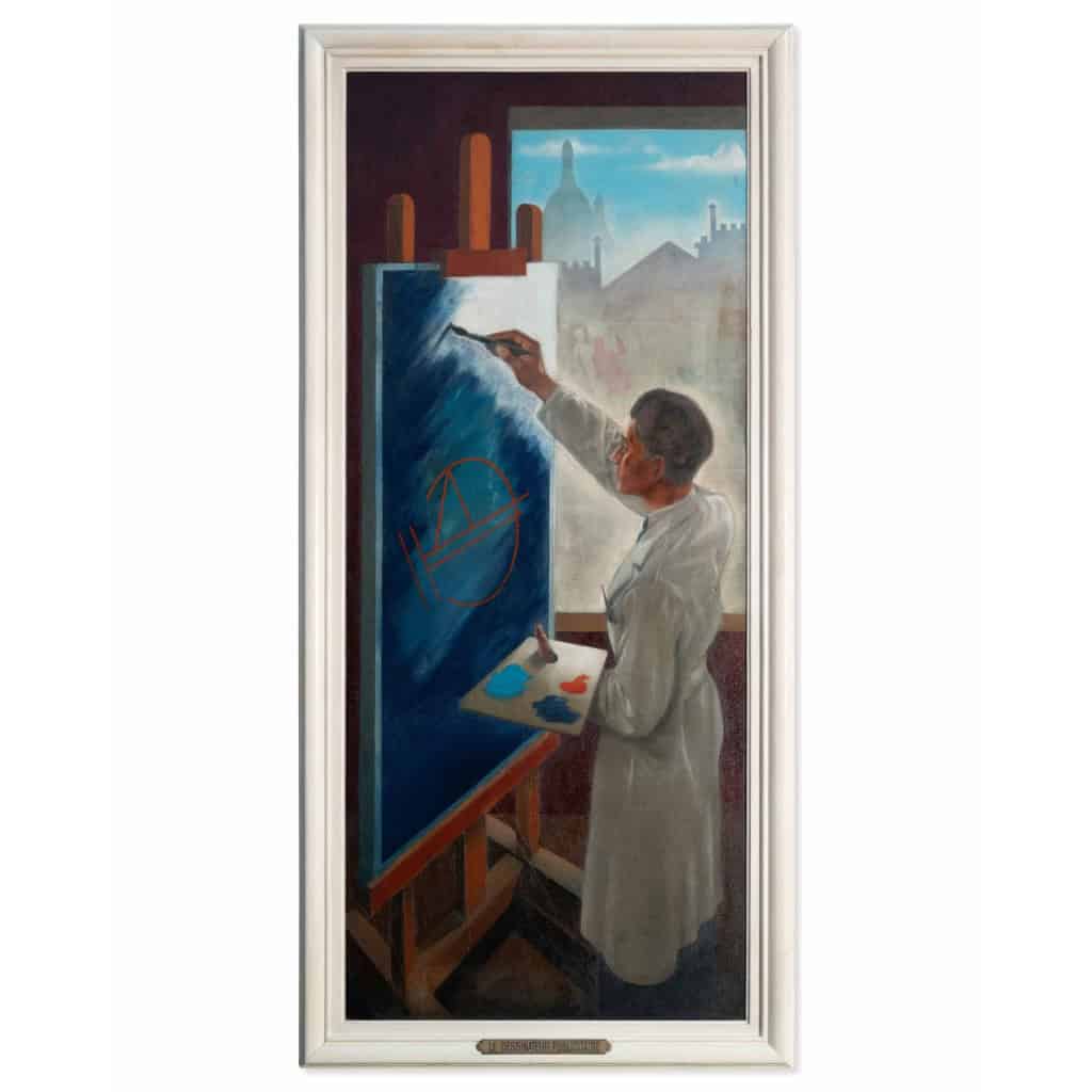 Max Ponty – 4 huiles sur toile se faisant suite. 1945. 11