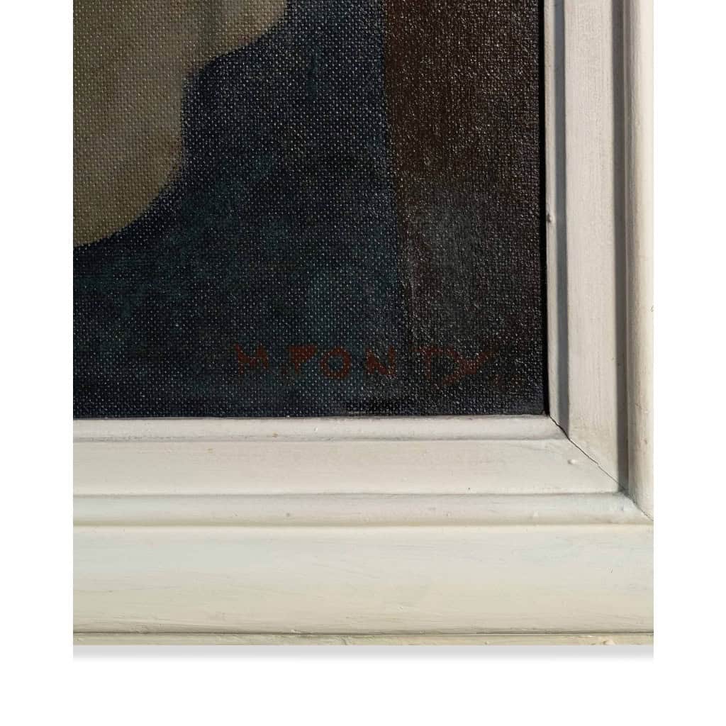 Max Ponty – 4 huiles sur toile se faisant suite. 1945. 9