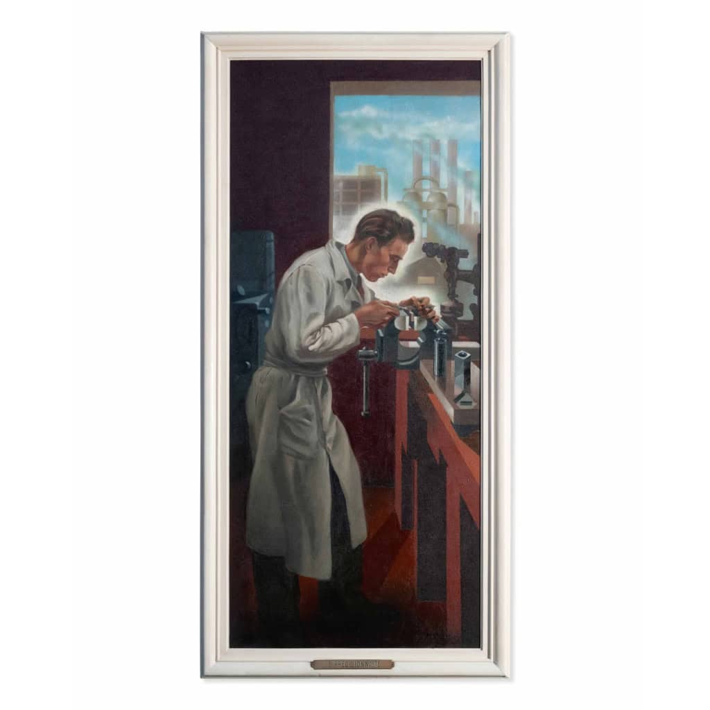 Max Ponty – 4 huiles sur toile se faisant suite. 1945. 5