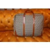Valise Goyard en toile tissée, bagage Goyard, sac de voyage Goyard 26