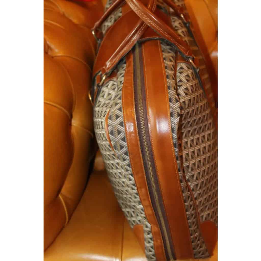 Valise Goyard en toile tissée, bagage Goyard, sac de voyage Goyard 8