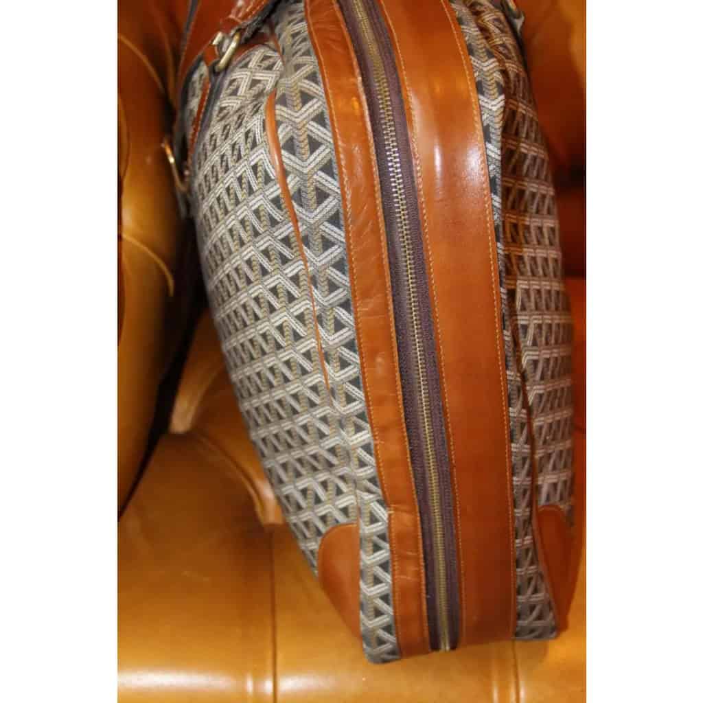 Valise Goyard en toile tissée, bagage Goyard, sac de voyage Goyard 9