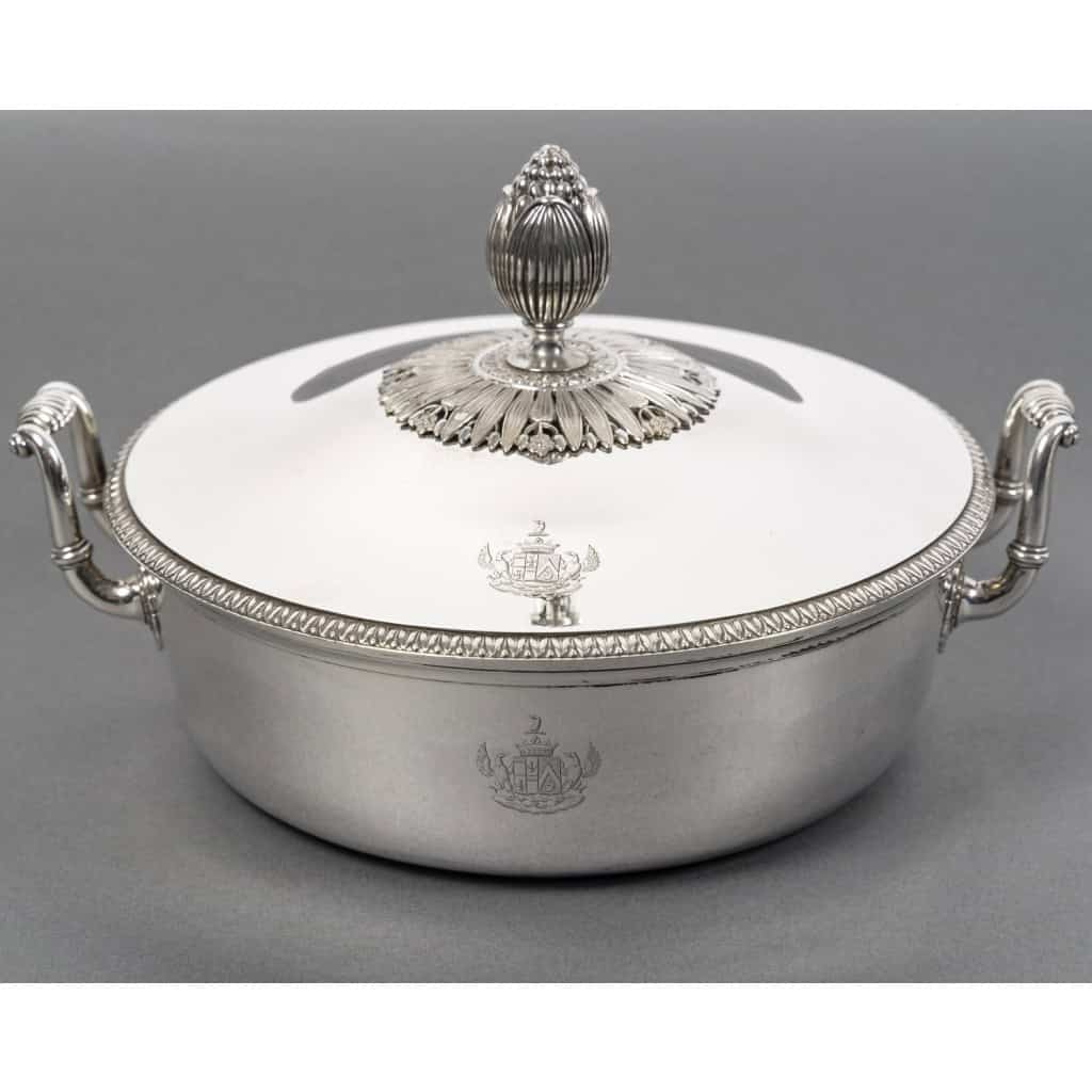 Jean Charles CAHIER – Légumier couvert en argent XIXe – 1818/1838 5