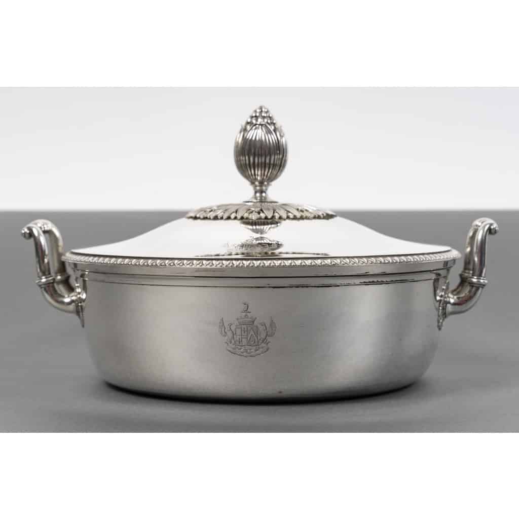 Jean Charles CAHIER – Légumier couvert en argent XIXe – 1818/1838 6