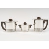 Fouquet Lapar – Service thé café 3 pièces argent massif ART DECO 27