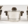 Fouquet Lapar – Service thé café 3 pièces argent massif ART DECO 28