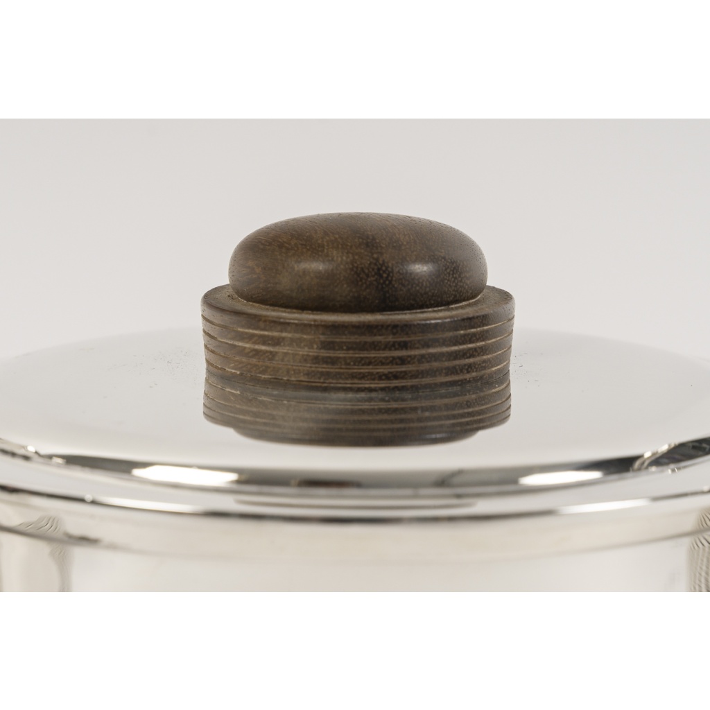 Fouquet Lapar – Service thé café 3 pièces argent massif ART DECO 10