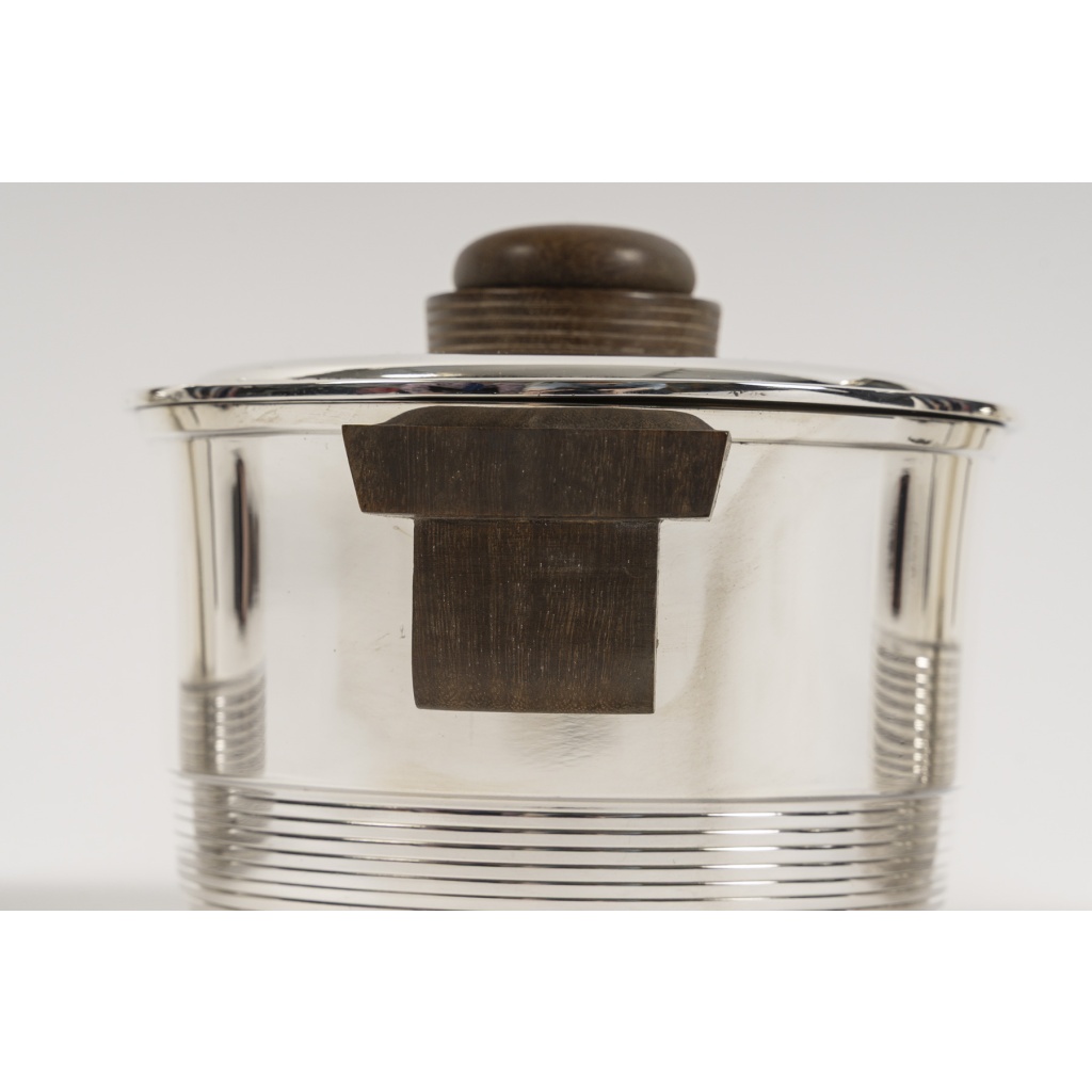 Fouquet Lapar – Service thé café 3 pièces argent massif ART DECO 13