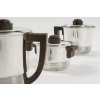 Fouquet Lapar – Service thé café 3 pièces argent massif ART DECO 26