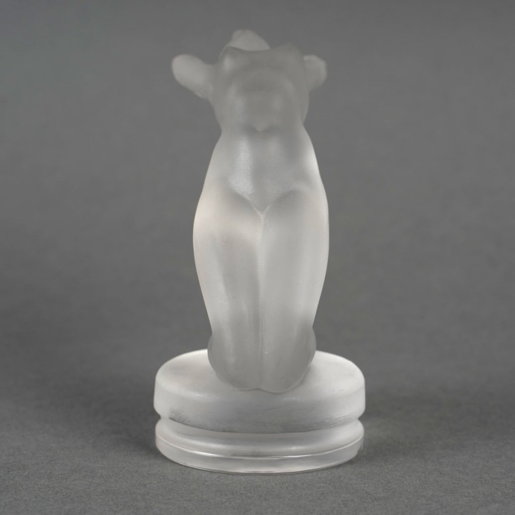 1931 René Lalique – Mascotte Automobile Chrysis Verre Blanc 5