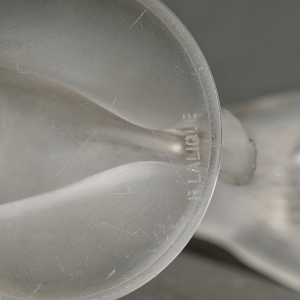 1931 René Lalique – Mascotte Automobile Chrysis Verre Blanc 10