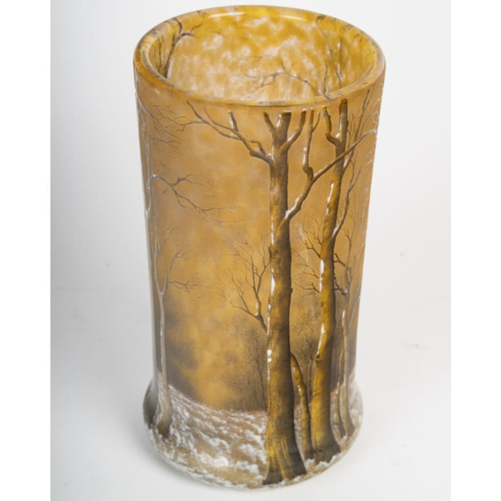 1905 -Daum Nancy :vase « arbres sous la neige «  6