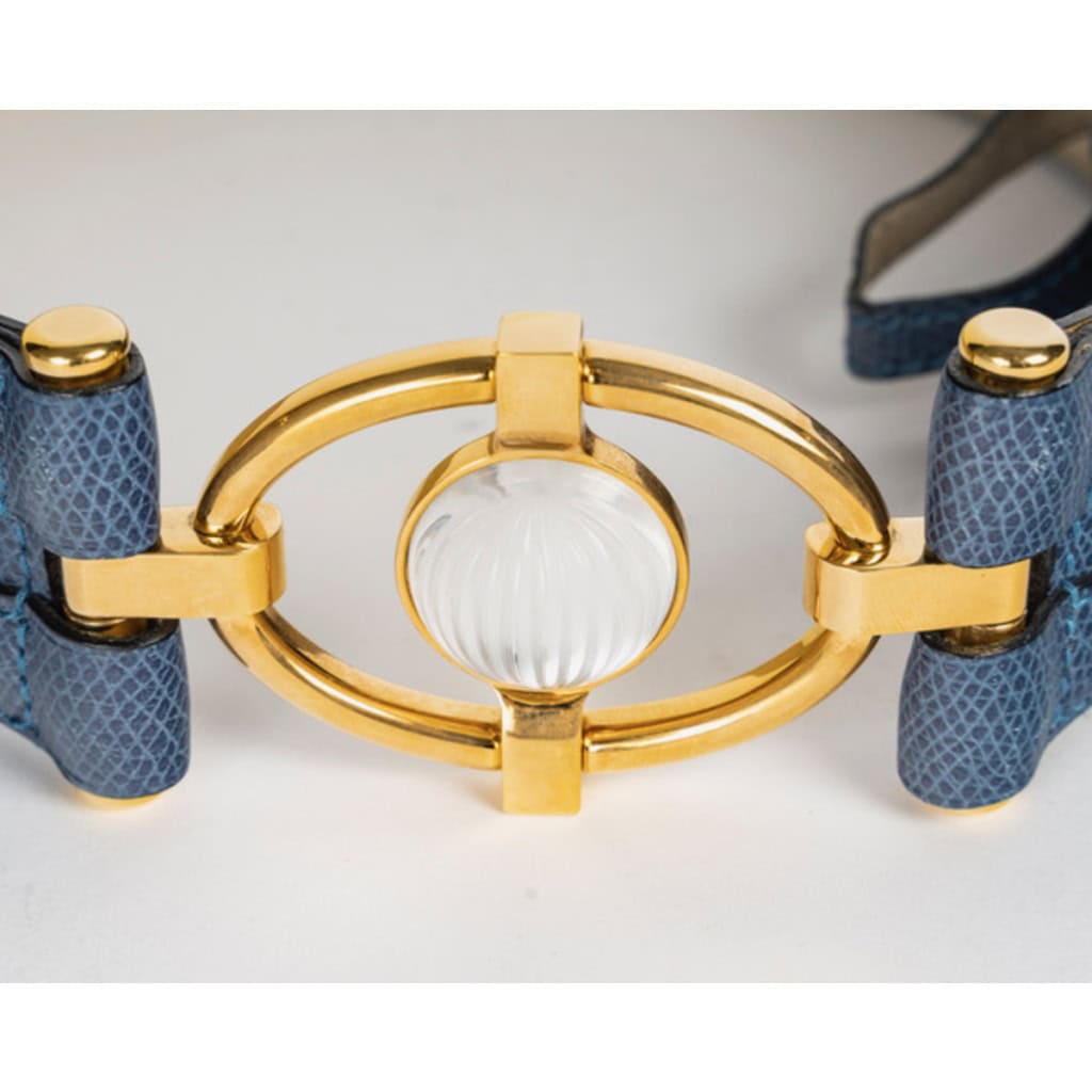 LALIQUE : Ceinture cuir et cristal 5