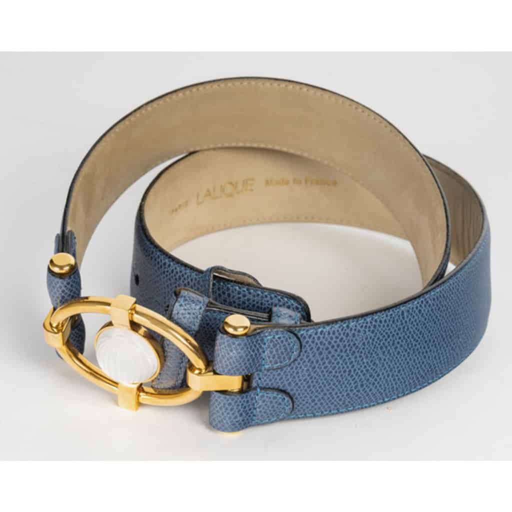 LALIQUE : Ceinture cuir et cristal 6