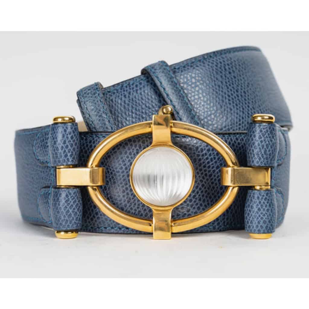 LALIQUE : Ceinture cuir et cristal 7