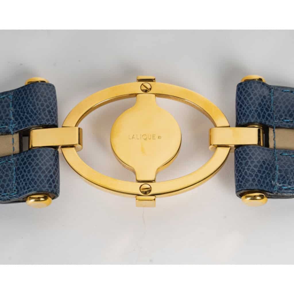 LALIQUE : Ceinture cuir et cristal 9