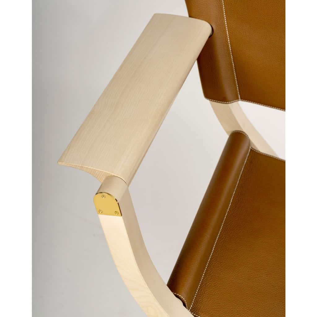 Hermès – Fauteuil Pliant Pippa Cuir Et Bois 7