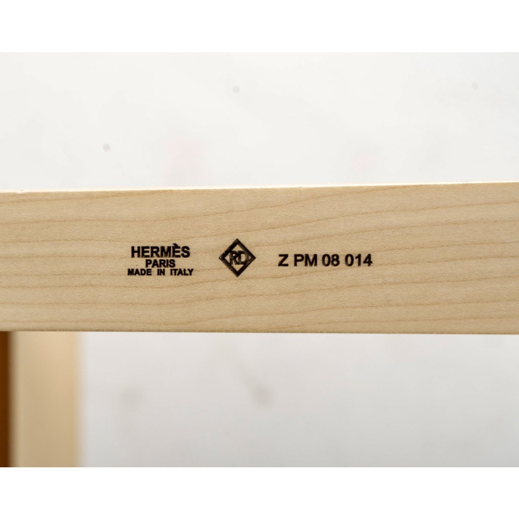Hermès – Fauteuil Pliant Pippa Cuir Et Bois 10