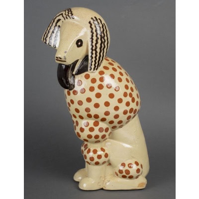 PRIMAVERA – Caniche Art Déco en terre vernissée – 1926-28