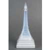 Pierre D’AVESN. (attribué à). Veilleuse Tour Eiffel Art Déco en verre opalescent. Années 30. 10