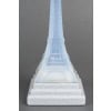 Pierre D’AVESN. (attribué à). Veilleuse Tour Eiffel Art Déco en verre opalescent. Années 30. 12