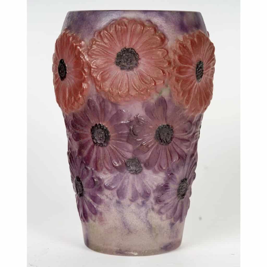 1920 Gabriel Argy Rousseau – Vase Soucis Pâte De Verre 3
