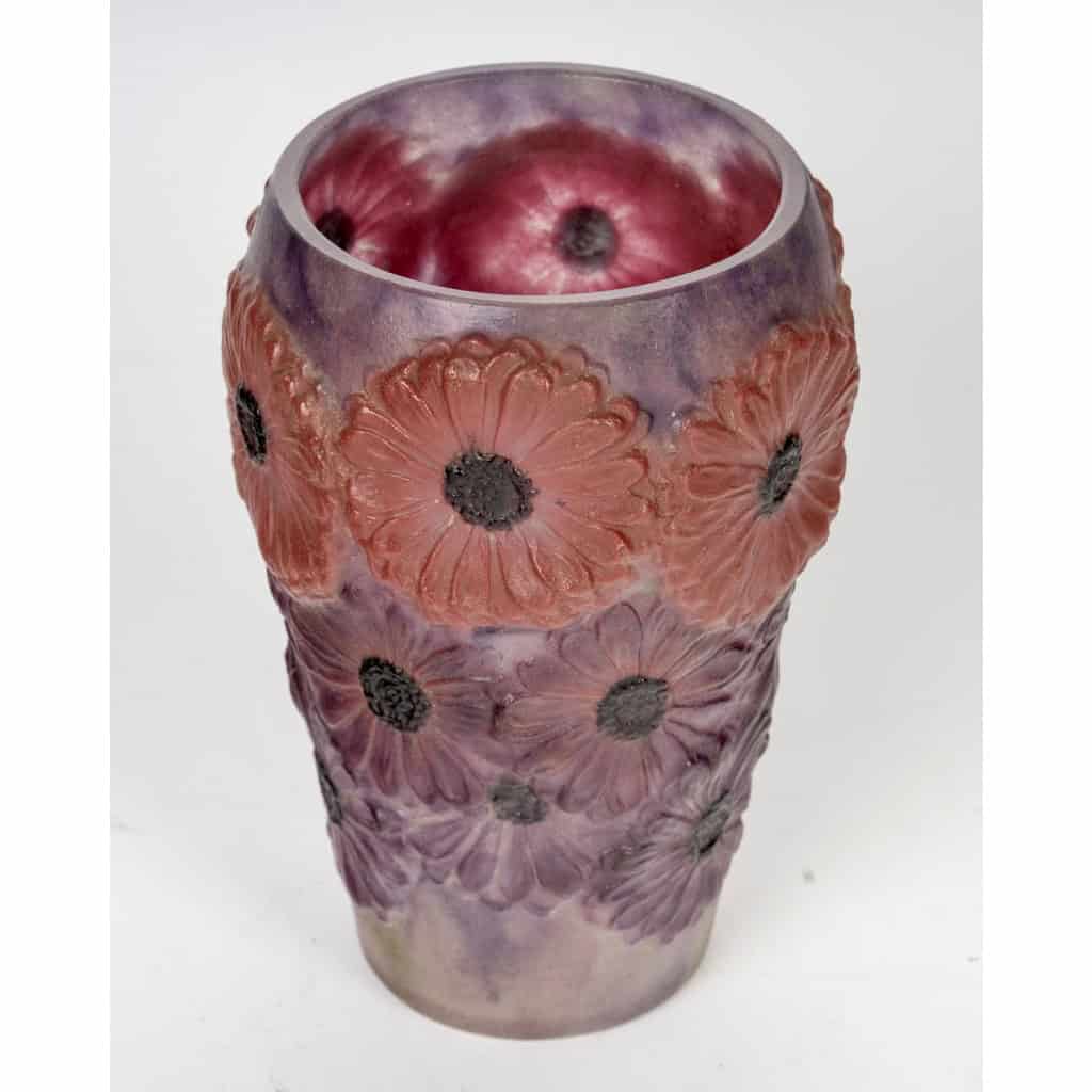 1920 Gabriel Argy Rousseau – Vase Soucis Pâte De Verre 4