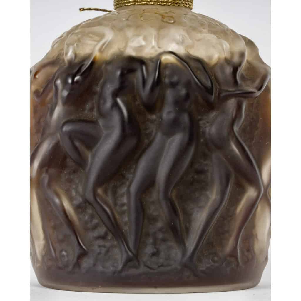 1937 René Lalique – Flacon Calendal Verre Blanc Patiné Sépia Pour Molinard 6