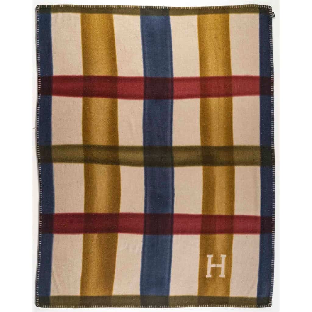 HERMES : Plaid Cashmere « Tartan Dye «  3
