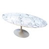 Eero SAARINEN (1910-1961) – KNOLL : Table Ovale 198 cm -Arabescato, Circa 1990 15