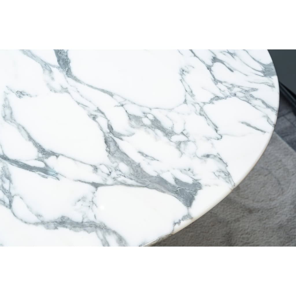 Eero SAARINEN (1910-1961) – KNOLL : Table Ovale 198 cm -Arabescato, Circa 1990 13