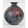 1929 René Lalique – Vase Milan Verre Rouge Ambré Patiné Blanc 9