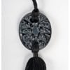 1920 René Lalique – Pendentif Guêpes Verre Noir Patiné Blanc 10
